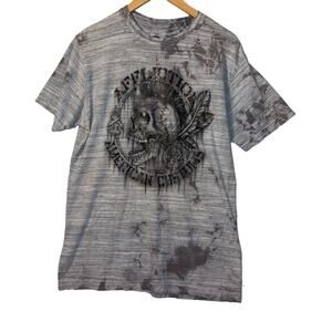 Affliction T-Shirt AC Native Petrol sz L